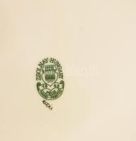 Zsolnay búzavirág mintás süteményes készlet. Jelzett, minimális kopással, hibátlan, teljes