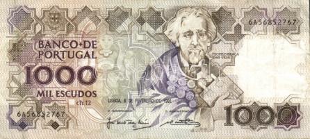 Portugália 1992.2.6. 1000Esc T:III+