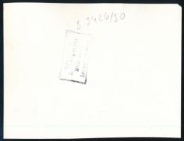 Futballmérkőzés az Üllői úti FTC stadionban, pecséttel jelzett fotó, 12,5×16 cm