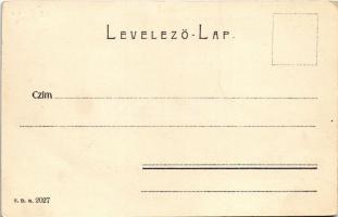 Keszthely, Festetics gróf szobor, gyógyszertár, M. kir. posta és távirdahivatal, Pler Lipót üzlete (...