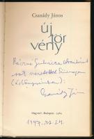 Csanády János: Új törvény. DEDIKÁLT! Bp., 1964, Magvető. Kiadói egészvászon-kötés, kissé szakadt kia...