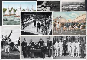 1936 Berlini olimpia, 83 db gyűjtőkép, 11 db 17×12 cm és 72 db 12×8 cm