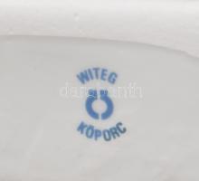 Kőbányai porcelán Witeg Kőporc két teljes pálinkás készlet. Matricás, jelzett, hibátlan