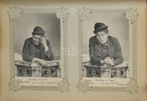 175 db múlt század eleji főleg városképes külföldi lap szép és jó állapotú korabeli albumban. Gondos...