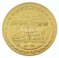 DN "Magyar Aranyóriások - Hunyadi Mátyás koronázása 1464" aranyozott Cu emlékérem kapszulá...