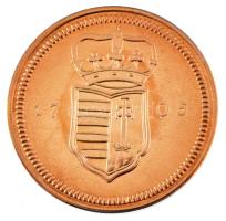 DN "Magyarok Kincstára - II. Rákóczi Ferenc, 20 poltura, 1705" bronz utánveret, kapszulába...