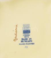 Zsolnay perzsamintás bonbonier. Jelzett, hibátlan, 10x10 cm