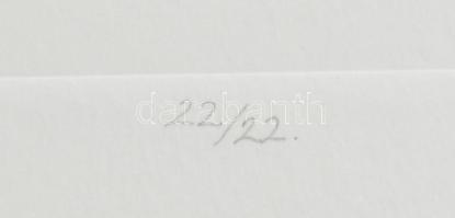 Kovács Tamás László (1964-): "Tisztelet K. Malevicsnek". Száraz, magasnyomás, akril, papír...