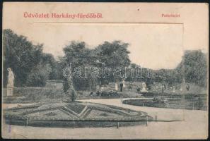 1911 Harkány, Harkányfürdő 10-részes leporello, Feiler Mariska kiad., Siklós