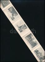 1911 Harkány, Harkányfürdő 10-részes leporello, Feiler Mariska kiad., Siklós