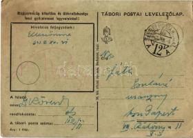 1943 Boldog új évet kíván:... Második világháborús magyar tábori postai levelezőlap / WWII Hungarian...