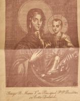 1991 Máriapócs, a II. János Pál pápa által tartott szentmise alkalmából kiadott papírzacskó, rajta a...