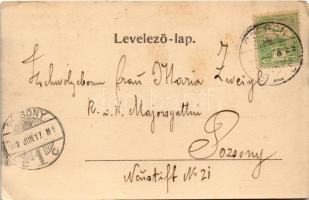 1902 Sopron, Oedenburg; Főherceg Frigyes tüzérségi laktanya. L. Kummert (felszíni sérülés / surface ...