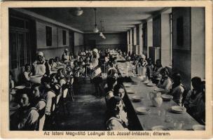 1928 Sopron, Az Isteni megváltó Leányai Szt. József intézet, étterem belső