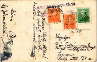 1934 Badacsony, Bazaltorgonák. M.K.E. Balaton osztálya photo (fl)