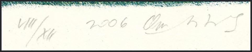 Orr András (-): Négyzet II., 2006. Litográfa, papír, jelzett, VIII/XII számozással. 20x20 cm