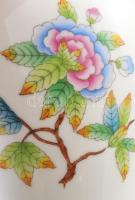 Herendi Viktória mintás váza. Kézzel festett, jelzett, hibátlan 19 cm