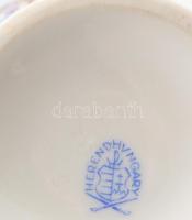 Herendi Viktória mintás váza. Kézzel festett, jelzett, hibátlan 19 cm