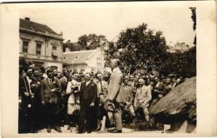 1924 Keszthely, Sárgulók gazdászok búcsúja. photo