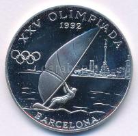 Andorra 1989. 20D Ag &quot;XXV. Nyári Olimpia Barcelona - Szörf&quot; T:PP folt Andorra 1989. 20 Diners Ag &quot;25th Summer Olympics Barcelona - Surf&quot; C:PP spot Krause KM#54