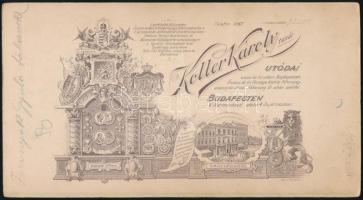 1906 Forinyák Gyula (1837-1906) császári és királyi altábornagy, titkos tanácsos egész alakos portré...