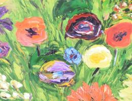 Walter Wellner (-), müncheni festő: Csendélet. Olaj, vászon. Jelzett. 90x70 cm