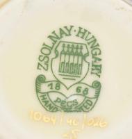 Zsolnay pillangó mintás kisváza. Jelzett, hibátlan, m: 6 cm