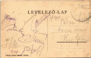 Ruttka, Vrútky; Állami iskola. Schulz Ármin kiadása / school (Rb)