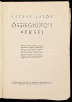 Kassák Lajos összegyűjtött versei. (Számozott, aláírt). Bp., [1945], Új Idők Irodalmi Intézet (Singe...