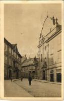 1919 Pozsony, Pressburg, Bratislava; Ferenciek tere, Holub János üzlete / Franziskanerplatz / square, shops (EB)