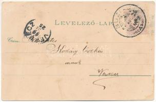 1899 (Vorläufer) Buziás, Buziásfürdő, Baile Buzias; Gyógyterem, József-forrás, szökőkút, Fasor a mel...