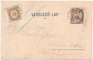 1900 Szklabinyaváralja, Sklabinsky Podzámok; Sklabinsky hrad / Szklabina vára délről. Sochán P. 81. ...