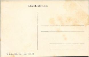 Torda, Turda; Emke kávéház, Kohn Adolf, Jánossy és társa, Biluska Gergő üzlete, Ariesana. W.L. Bp. 7...