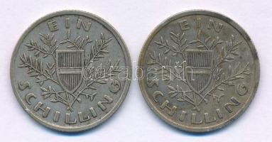 Ausztria 1925. 1Sch Ag + 1926. 1Sch Ag T:XF,VF patina
Austria 1925. 1 Schilling Ag + 1926. 1 Schill...