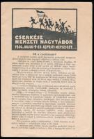 1926 Nemzeti cserkész nagytábor, 1926. júl. 9-23. Újpesti - Népsziget. Szerk. és kiadja: Nagytáborta...