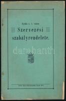 1911 Gyula, Gyula r.t. város szabályrendelete, borítón szakadásokkal, 97p