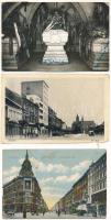 21 db főleg RÉGI történelmi magyar város képeslap vegyes minőségben / 21 mostly pre-1945 historical Hungarian town-view postcards in mixed quality