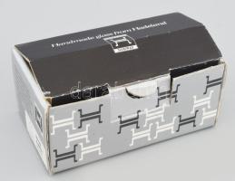 1989 Hadeland Borregaard kristály medve figura. Jelzett, dobozában, hibátlan, m: 9,5 cm