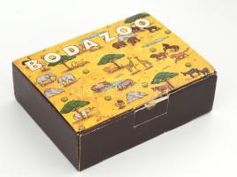 Boda Sweden öntött oroszlán figura, dobozában, h: 10,5 cm