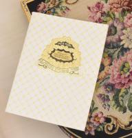 1958 J. Jolles Studios Wien színházi táska, leírással, dobozában, használatlan, cca 18x18 cm