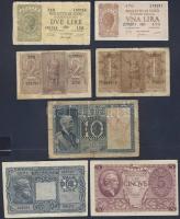 Olaszország/Biglietto di Stato 1935-44. 1L 2klf db, 2L 2klf db, 5L, 10L 2klf db T:II,III,IV Összesen 7klf db!