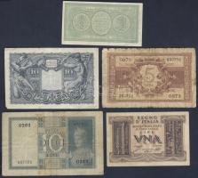 Olaszország/Biglietto di Stato 1935-44. 1L 2klf db, 5L, 10L 2klf db T:II,III,IV Összesen 5klf db!