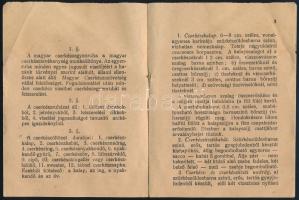 1925 Bp., A Magyar Cserkészszövetség ruházati és felszerelési szabályzata, második kiadás