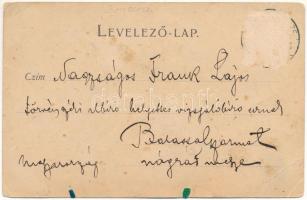 1899 (Vorläufer) Beszterce, Bistritz, Bistrita; Holzgasse, Rumänische Kirche / Fa utca, Román templo...