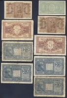 Olaszország/Biglietto di Stato 1939-44. 1L (3x) 2klf, 5L (2x), 10L (4x) T:II,III,IV Összesen 9db!