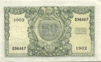 Olaszország/Köztársaság/Biglieto di Stato 1951. 50L T:II+