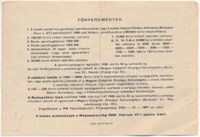 1968. "MÚOSZ (Magyar Újságírók Országos Szövetsége) - Szerencse-Sorsjegy" 4Ft értékben, XX...