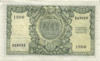 Olaszország/Köztársaság/Biglieto di Stato 1951. 50L T:II+
