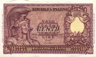 Olaszország/Köztársaság/Biglieto di Stato 1951. 100L T:II