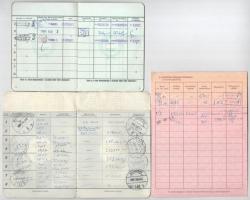 6db betétkönyv és valutalap tétel a Horthy- és a szocialista korszakból, közte 1940. "Budapest ...